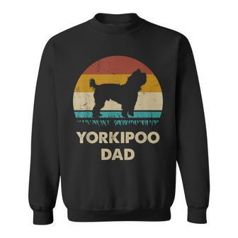 Yorkipoo Dad For Men Yorkipoo Dog Lovers Vintage Gift Dad Sweatshirt - Seseable