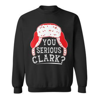 You Serious Clark Funny Ugly Christmas Sweater Men Women Sweatshirt Graphic Print Unisex - Seseable