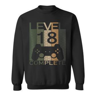 Zocker 18 Geburtstag Level 18 Jahre 2003 Gaming Sweatshirt - Seseable