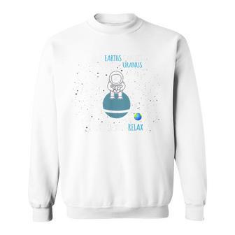 63 Earths Can Fit Inside Uranus | Funny Planet Gift Sweatshirt - Seseable