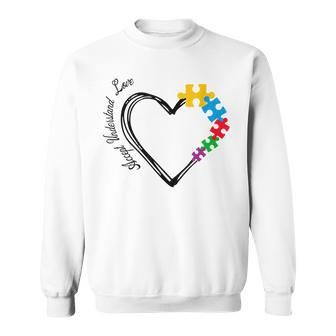 Accept Understand Love Autism Awareness Month Autism Support V2 Sweatshirt - Seseable