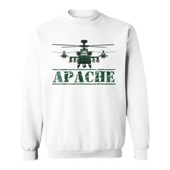 Ah 64 Apache Great Gift Idea For Military Aviator Sweatshirt | Mazezy