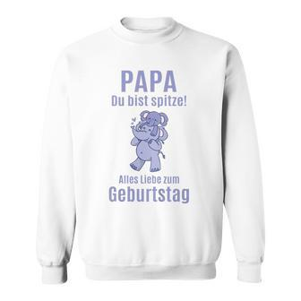 Alles Gute zum Geburtstag Papa Elefant Sweatshirt, Liebe & Spaß Design - Seseable