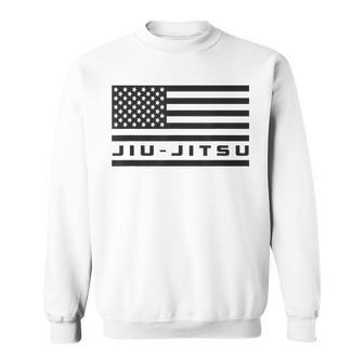 American Flag Jiu Jitsu Apparel - Jiu Jitsu Sweatshirt | Mazezy