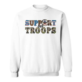 Armed Forces Day Support Our Troops Army Veteran Day Sweatshirt - Seseable