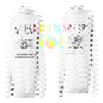 Autism Awareness Month Day Accept Understand Love Aware Sweatshirt | Mazezy