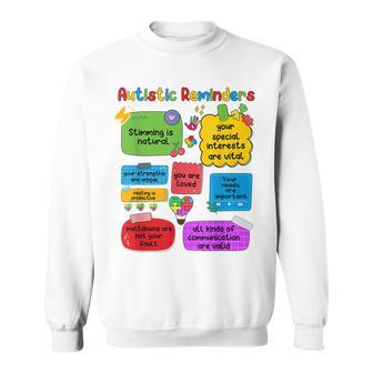 Autistic Reminders Puzzle Autism Awareness Special Education Sweatshirt | Mazezy