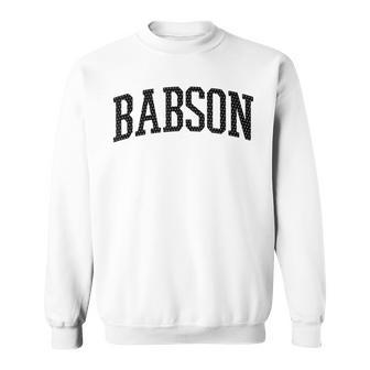 Babson Arch Vintage College University Alumni Style Sweatshirt - Seseable