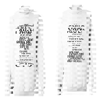Being A Caregiver Like Riding A Bike Sweatshirt - Seseable