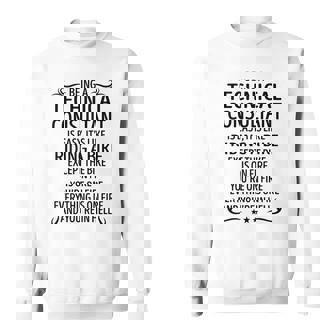 Being A Technical Consultant Like Riding A Bike Sweatshirt - Seseable
