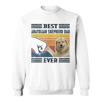 Best Anatolian Shepherd Dog Dad Ever Bump Fit Funny Dog Sweatshirt - Seseable