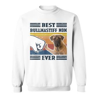 Best Bullmastiff Dog Mom Ever Bump Fit Funny Dog Lover Gift Sweatshirt - Seseable