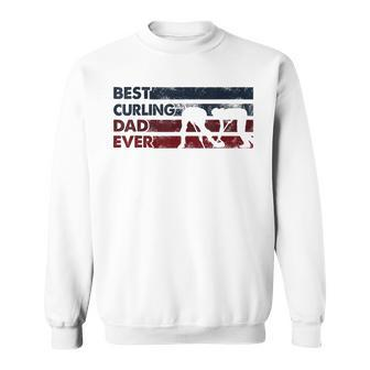 Best Dad Ever - Father Vintage Curling Sweatshirt | Mazezy