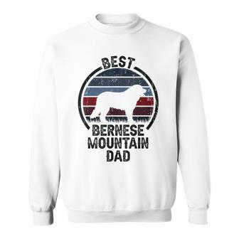 Best Dog Father Dad - Vintage Berner Bernese Mountain Sweatshirt - Seseable
