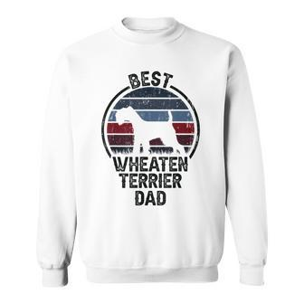 Best Dog Father Dad - Vintage Wheatie Wheaten Terrier Sweatshirt - Seseable