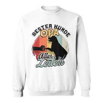 Bester Hunde Opa Aller Zeiten Sweatshirt, Lustiges Haustier Motiv - Seseable