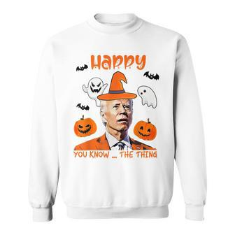 Biden Halloween Funny Joe Biden Confused Halloween Men Women Sweatshirt Graphic Print Unisex - Thegiftio UK