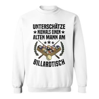 Billard Opa Sweatshirt, Design für Rentner & Billardspieler - Seseable