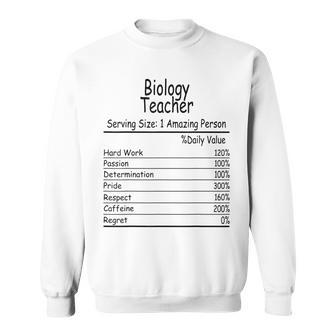 Biology Teacher Amazing Funny Person Men Women Sweatshirt Graphic Print Unisex - Thegiftio UK