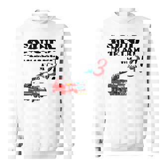 Birthday 3 Year Old Fire Fighter Truck | 3Th Bday Sweatshirt | Seseable CA