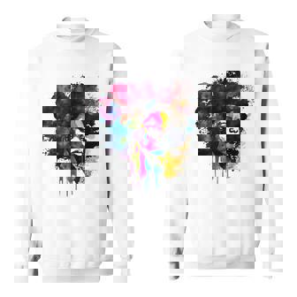 Black Afro Woman Black Girl Melanin Junenth Celebrate Sweatshirt | Mazezy