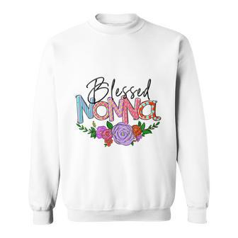 Blessed Nonna Graphic First Time Grandma Shirt Plus Size Shirts For Girl Mom Son Sweatshirt - Monsterry
