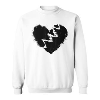 Broken Heart Gift Graffiti Sweatshirt - Seseable