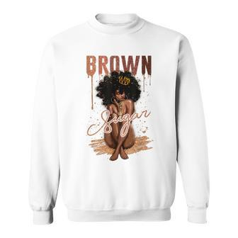 Brown Sugar Women Proud Black Women African Pride Men Women Sweatshirt Graphic Print Unisex - Thegiftio UK