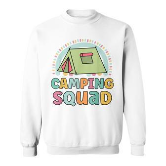 Camping Squad Funny Matching Girls Camping Trip Vacations Sweatshirt | Mazezy