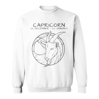 Capricorn Icon Design Sweatshirt