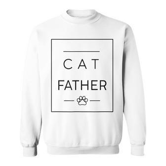 Cat Father Cat Dad Funny Cats Lover Father’S Day Gifts Sweatshirt - Thegiftio UK