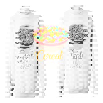 Cereal Killer - Funny Breakfast Saying Men Women Sweatshirt Graphic Print Unisex - Thegiftio