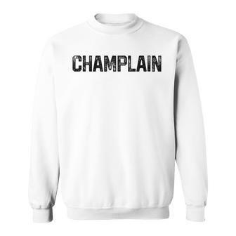 Champlain Vintage Retro College University Alumni Sweatshirt - Seseable
