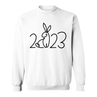 Chinese Zodiac Year Of The Rabbit Animal Sign Lunar New Year Men Women Sweatshirt Graphic Print Unisex - Thegiftio UK