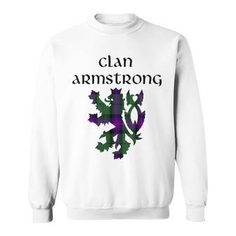 Clan Armstrong Tartan Scottish Family Name Scotland Pride Men Women Sweatshirt Graphic Print Unisex - Seseable