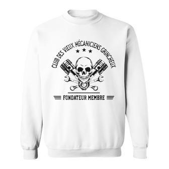 Club Des Vieux Mecaniciens Grincheux Fondateur Member Sweatshirt | Mazezy UK