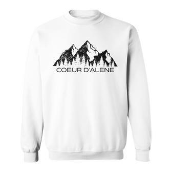 Coeur Dalene Idaho Mountain Souvenir Gift | Coeur D Alene Men Women Sweatshirt Graphic Print Unisex - Thegiftio UK