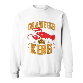 Crawfish King Crawfish Boil Party Festival Men Women Sweatshirt Graphic Print Unisex - Thegiftio UK