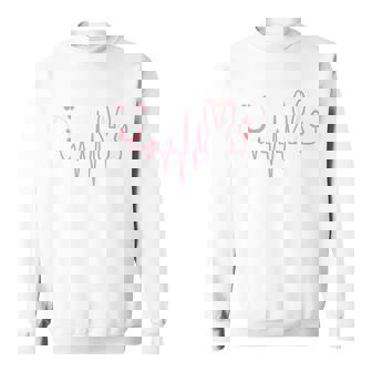 Cute Funny Easter Bunny Heart Beat Stethoscope Sweatshirt - Thegiftio UK