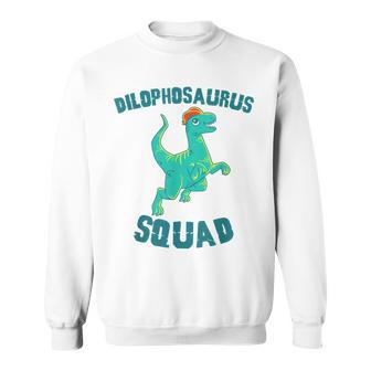 Dilophosaurus Dinosaur Squad Cute Jurassic Dino Sweatshirt | Mazezy AU