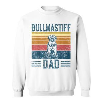 Dog Dad - Vintage Bullmastiff Dad Sweatshirt - Seseable