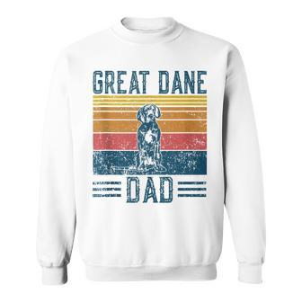 Dog Dad - Vintage Great Dane Dad Sweatshirt - Seseable