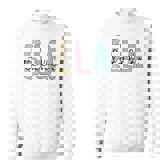 Ela Teacher Appreciation English Language Arts Teacher Men Women Sweatshirt Graphic Print Unisex - Thegiftio UK