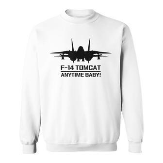F14 Tomcat Military Fighter Jet Anytime Baby Sweatshirt | Mazezy