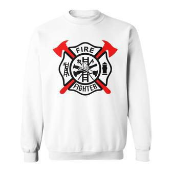 Fire Fighter Appreciation Thanksgiving Proud Fire-Man Outfit Sweatshirt - Seseable