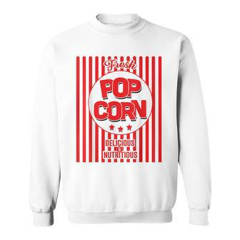 Fresh Popcorn Carnival Costume Cinema Funny Vintage Popcorn Sweatshirt - Seseable