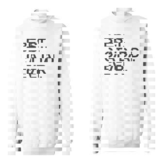 Funny Cat Dad Best Cat Dad Ever Sweatshirt | Mazezy