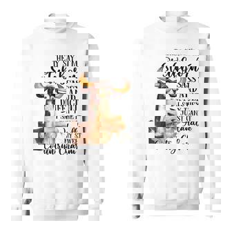Funny Cow Heifer They Say Im Stubborn Sassy And Difficult Sweatshirt | Mazezy