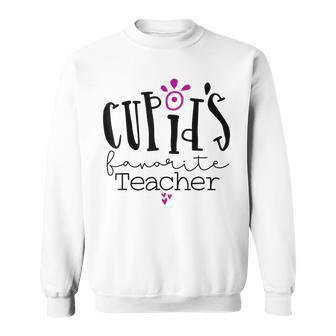 Funny Cupids Favorite Teacher Valentines Day Sweatshirt - Seseable