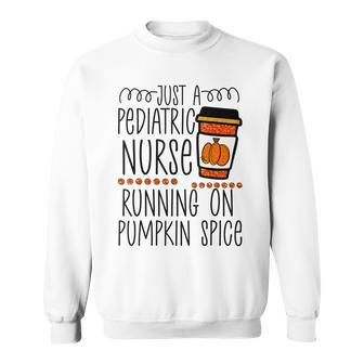 Funny Halloween Fall Pumpkin Spice Pediatric Nurse Rn Men Women Sweatshirt Graphic Print Unisex - Thegiftio UK